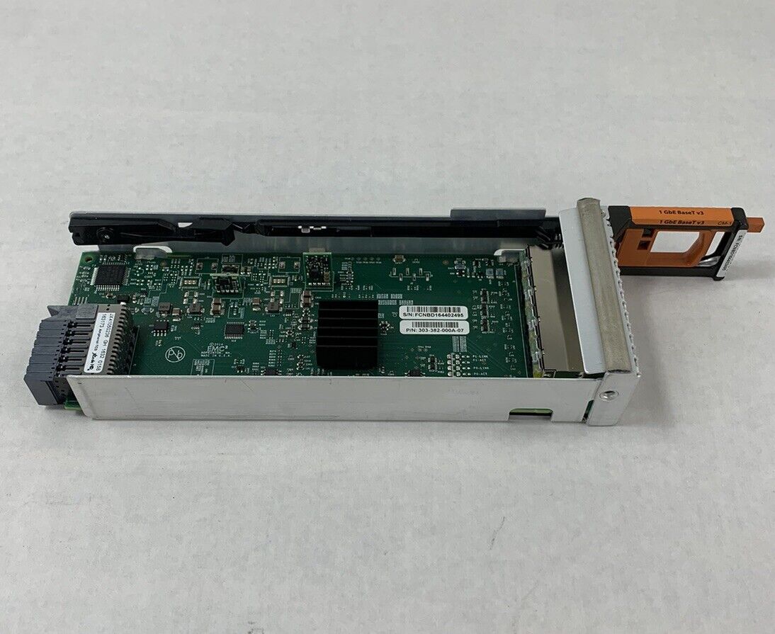 EMC Unity 303-382-000A-07 4-Port TLA PCB 1GbE Ethernet I/O Module