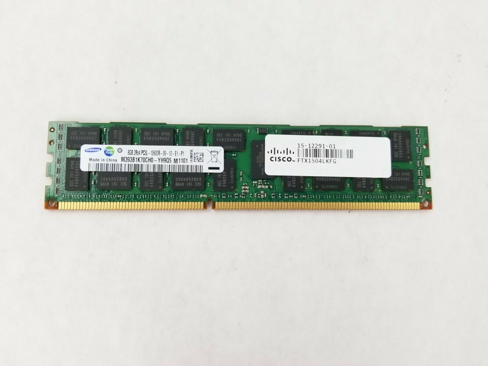 Samsung M393B1K70CH0-YH9 8GB 2Rx4 PC3L-10600R-09-10-E1-P1 (Lot of 33)