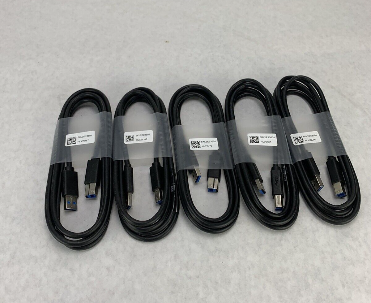 Lot of 5 Dell 5KL2E23501 Cable Cord