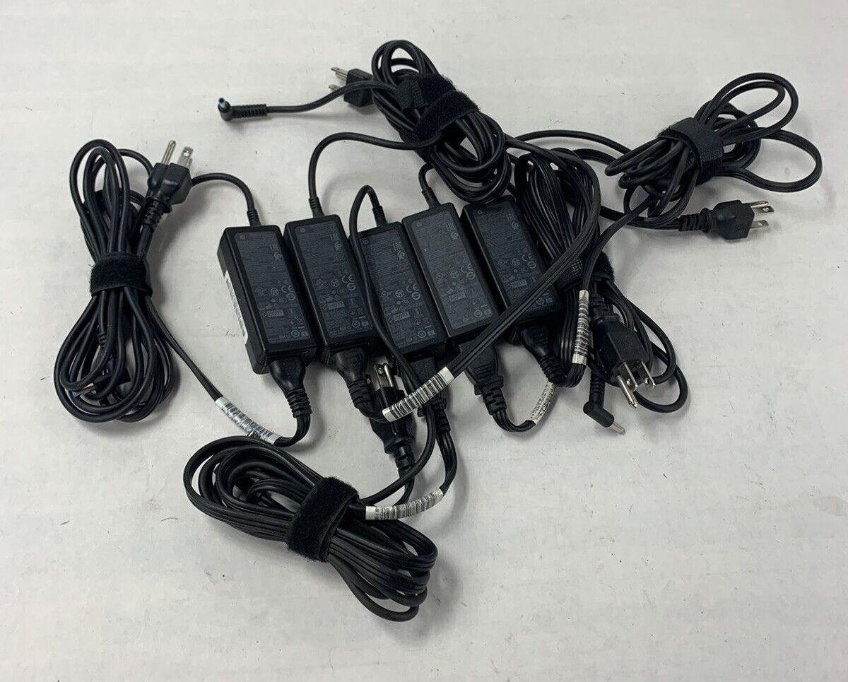 Lot 5 OEM HP HSTNN-CA40 19.5V 2.31A 45W Laptop Charger AC Power Adapter Blue Tip