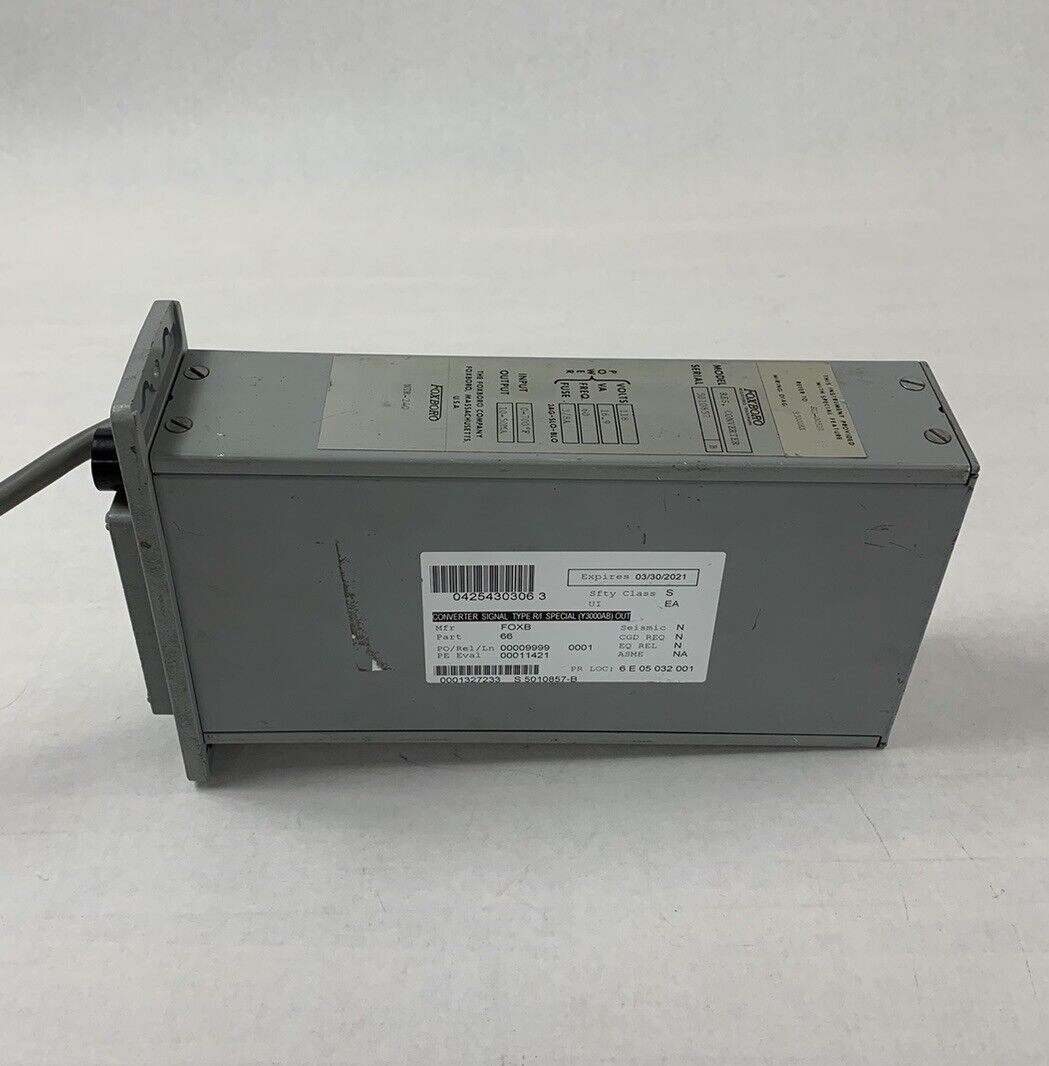 FoxBoro M/66R Resistance Converter NTR-240