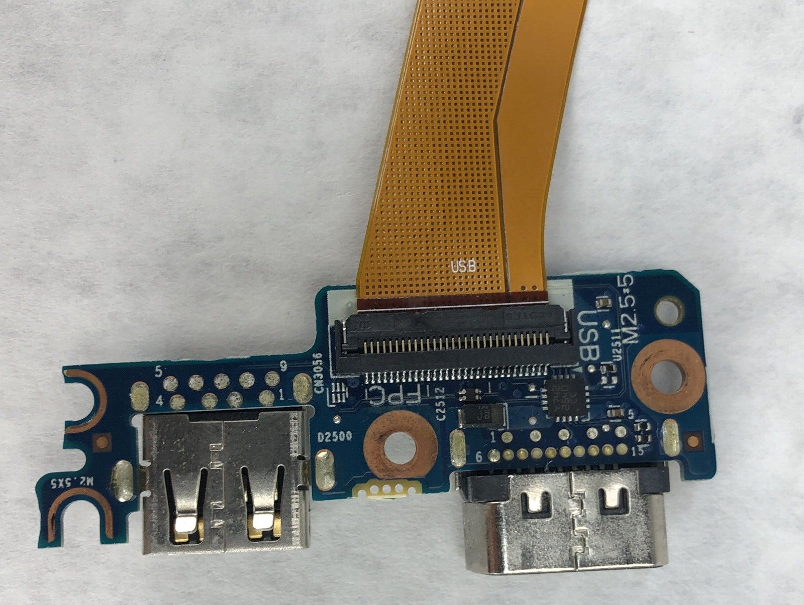 HP EliteBook 850 G3 G4 USB and VGA Interface Board and Ribbon Cable (Lot of 2)