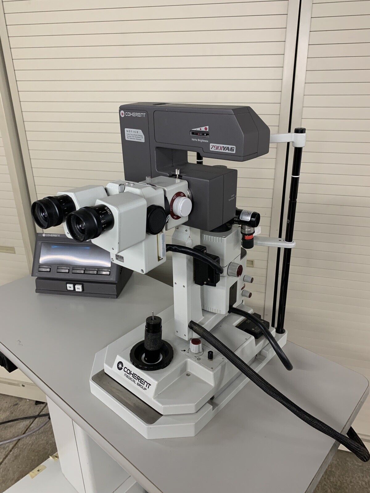 Coherent Lumens 7901YAG Ophthalmic Laser LDS20 Power and Table Tested