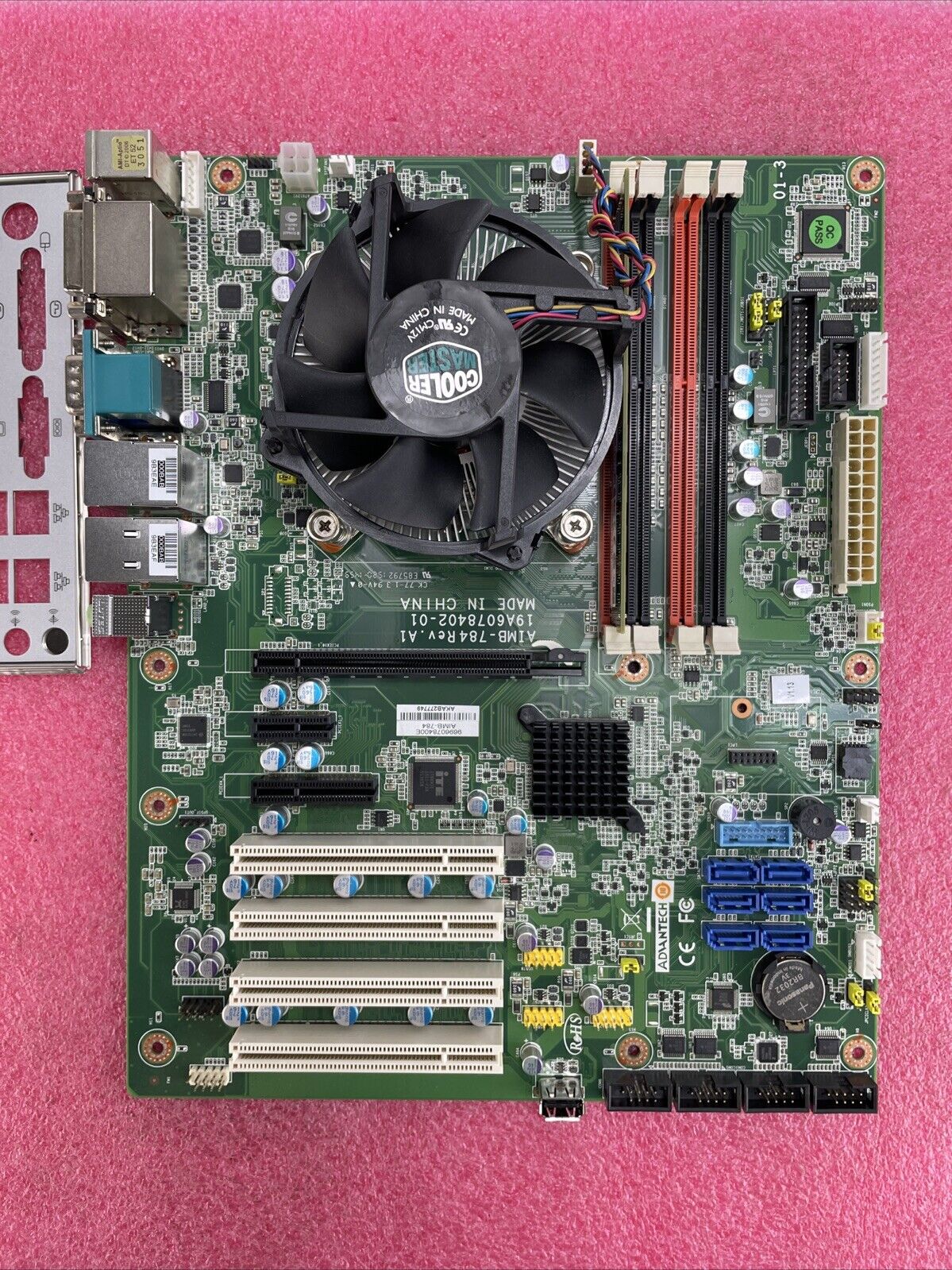 Advantec AIMB-784 Motherboard Intel Core i7-4770s 3.1GHz 8GB RAM w/Shield