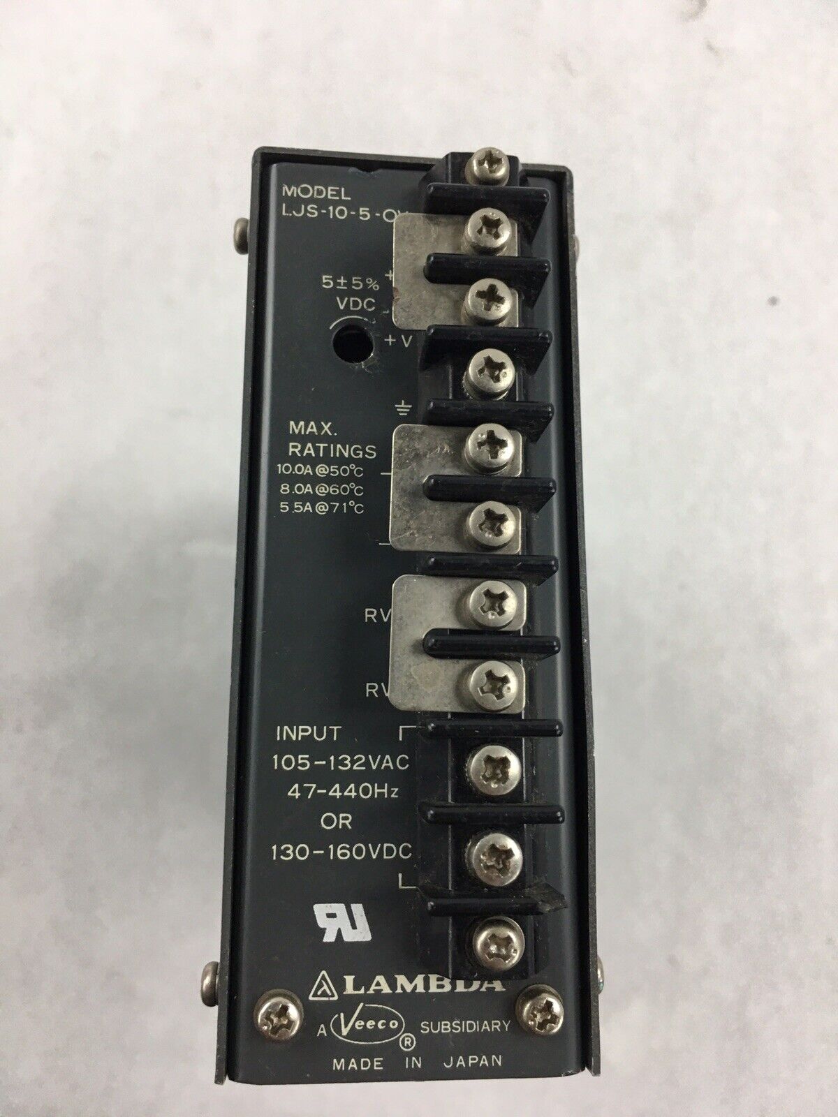 Lambda LJS-10-5-OV DC Power Supply