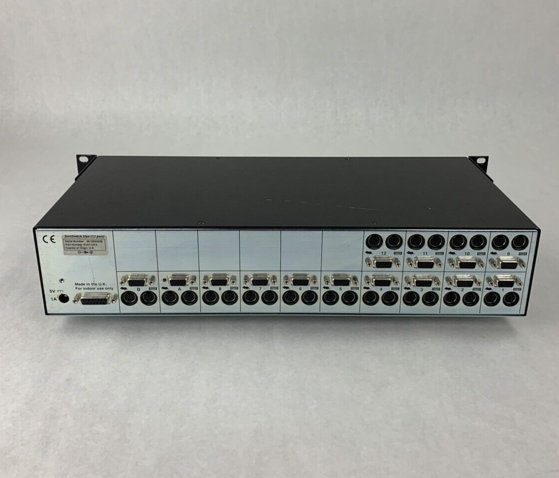 Black Box ServSwitch DUO R2 P/N KV6112FA Tested