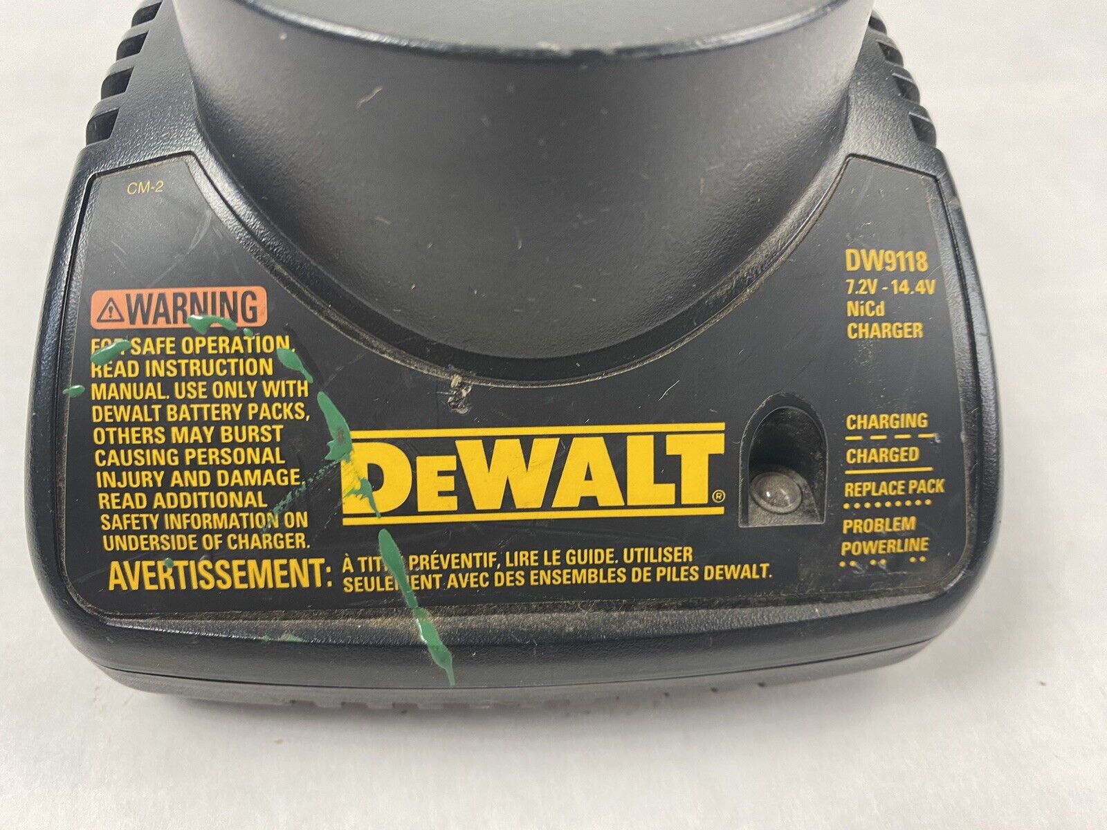 Lot of 2 Dewalt DW9118 Ni-Cd 7.2v-14.4v Battery Charger Tested