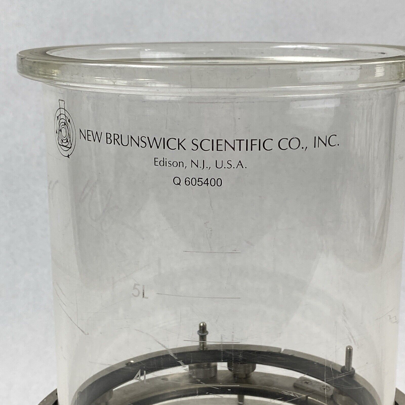 New Brunswick Scientific Q 605400 5L Glass Vessel Fermentor Bioreactor