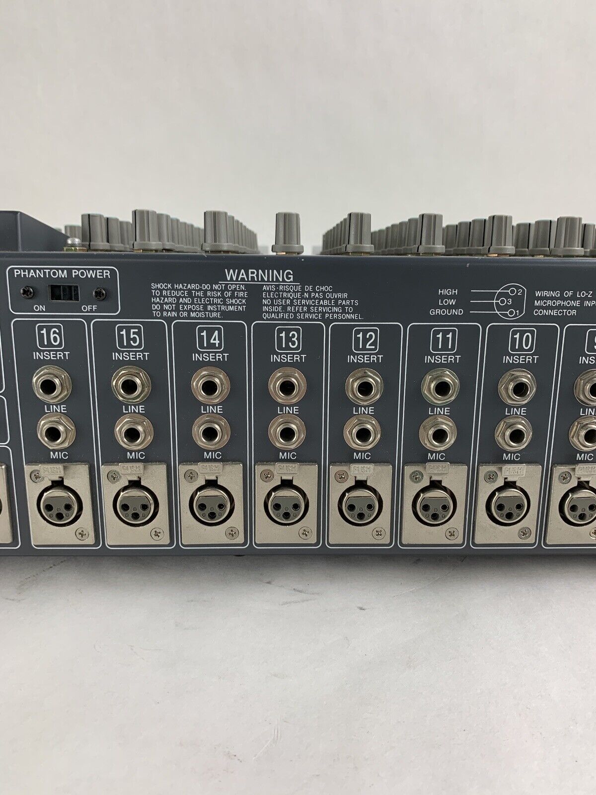 EV Electro Voice BK-1642 16-Channel Pro Stereo Mixer Tested w/ Bad Meters