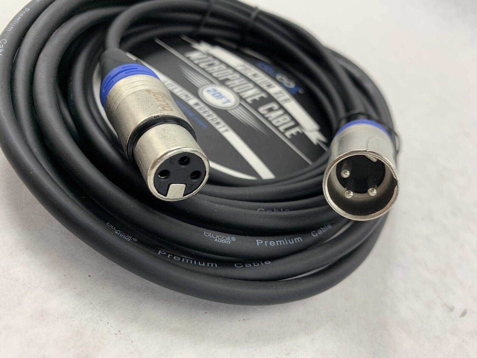 Bluecoil Audio Premium XLR 20ft Microphone Cable