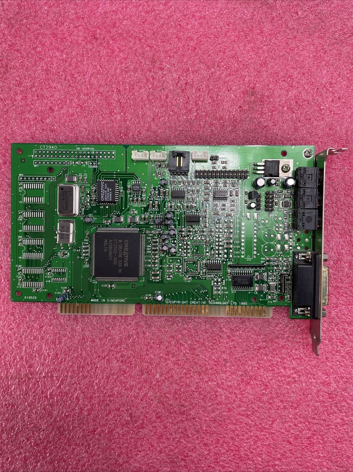 Creative Technology CT2940 CT2505-SDQ ISA Audio Card