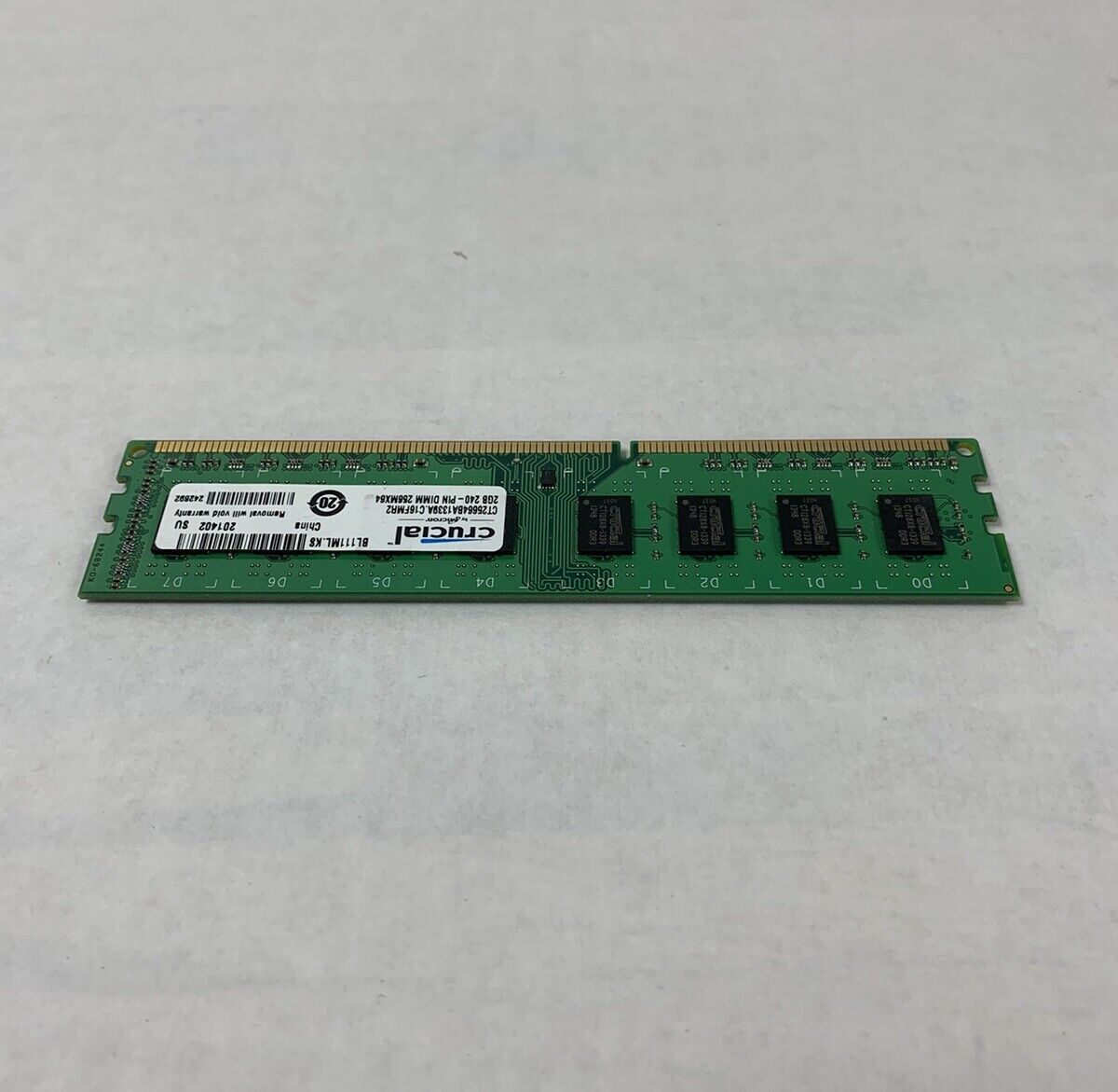 Crucial 2GB 240-Pin DIMM 256MX64 Memory CT25664BA1339A.C16FMR2 (Lot of 6)