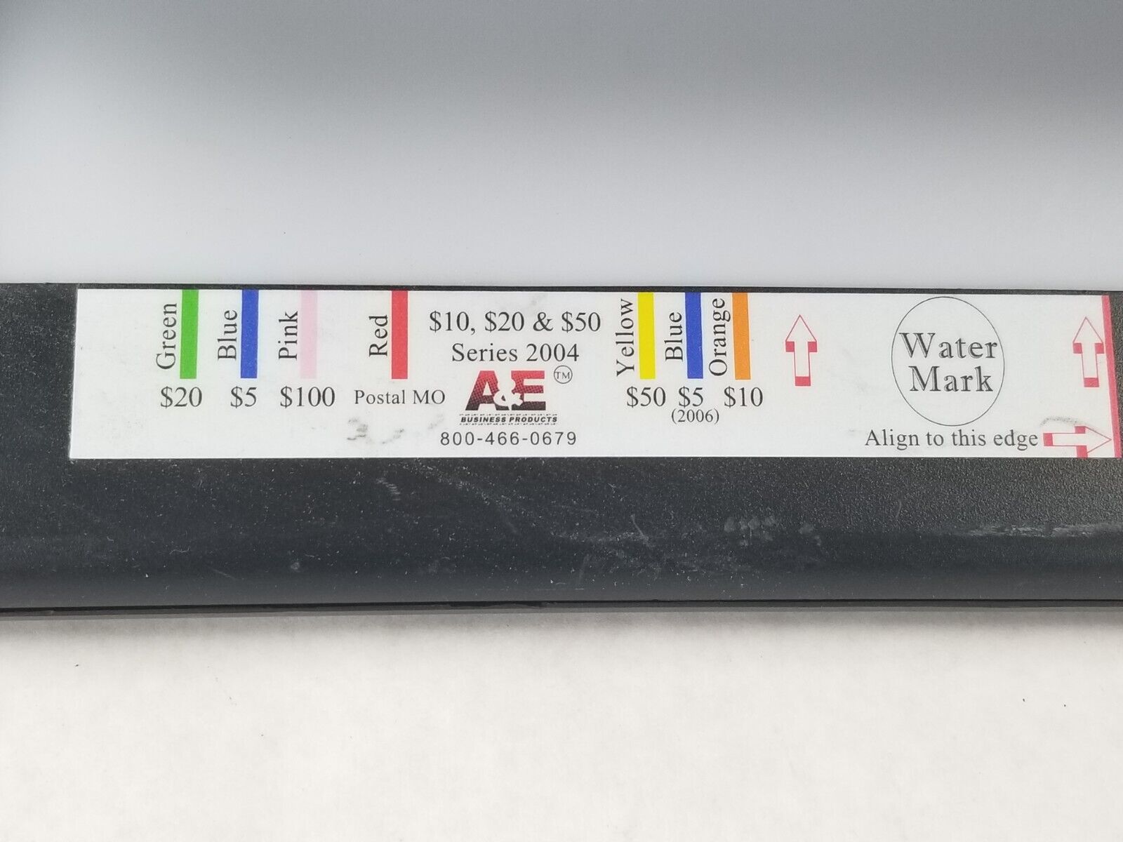 A&E Products Series 2004 Counterfit Bill Checker UV and White light