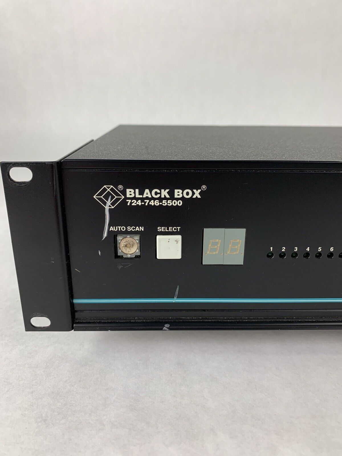 Black Box ServSwitch DUO R2 P/N KV6112FA Tested Auto Scan Button Missing Cover