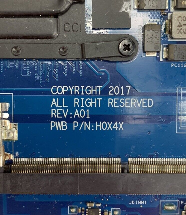 Dell M3HDV Latitude 5580 Laptop Motherboard Intel Core i5-7300U 2.6 GHz