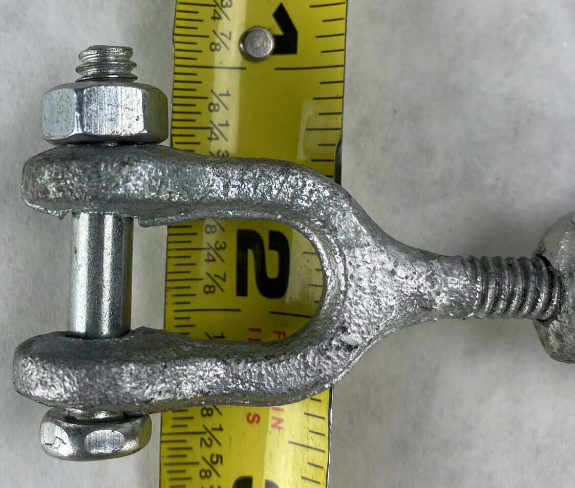 Galvanized Jaw and Jaw 3/8" Turnbuckle 8.5" to 12" (Lot of 4)