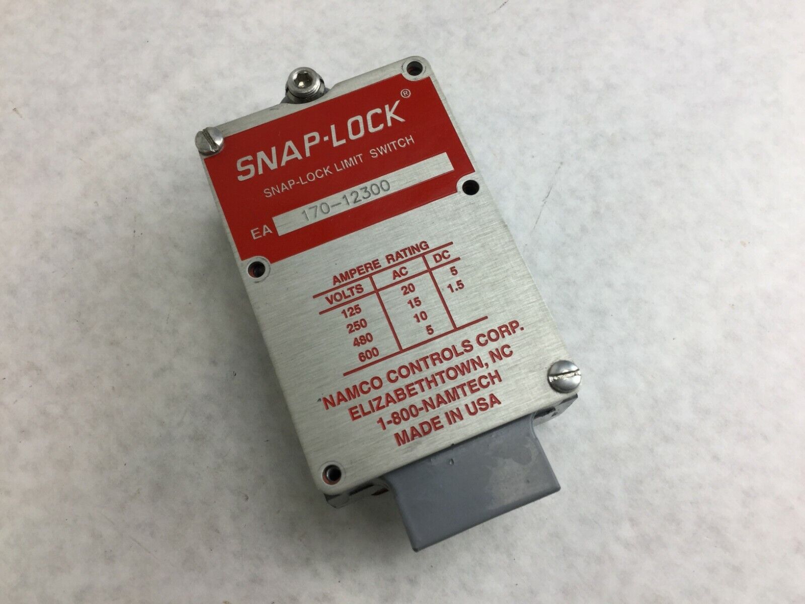 SNAP LOCK  EA 170-12300 Snap-Lock Limit Switch  Parts/Repair