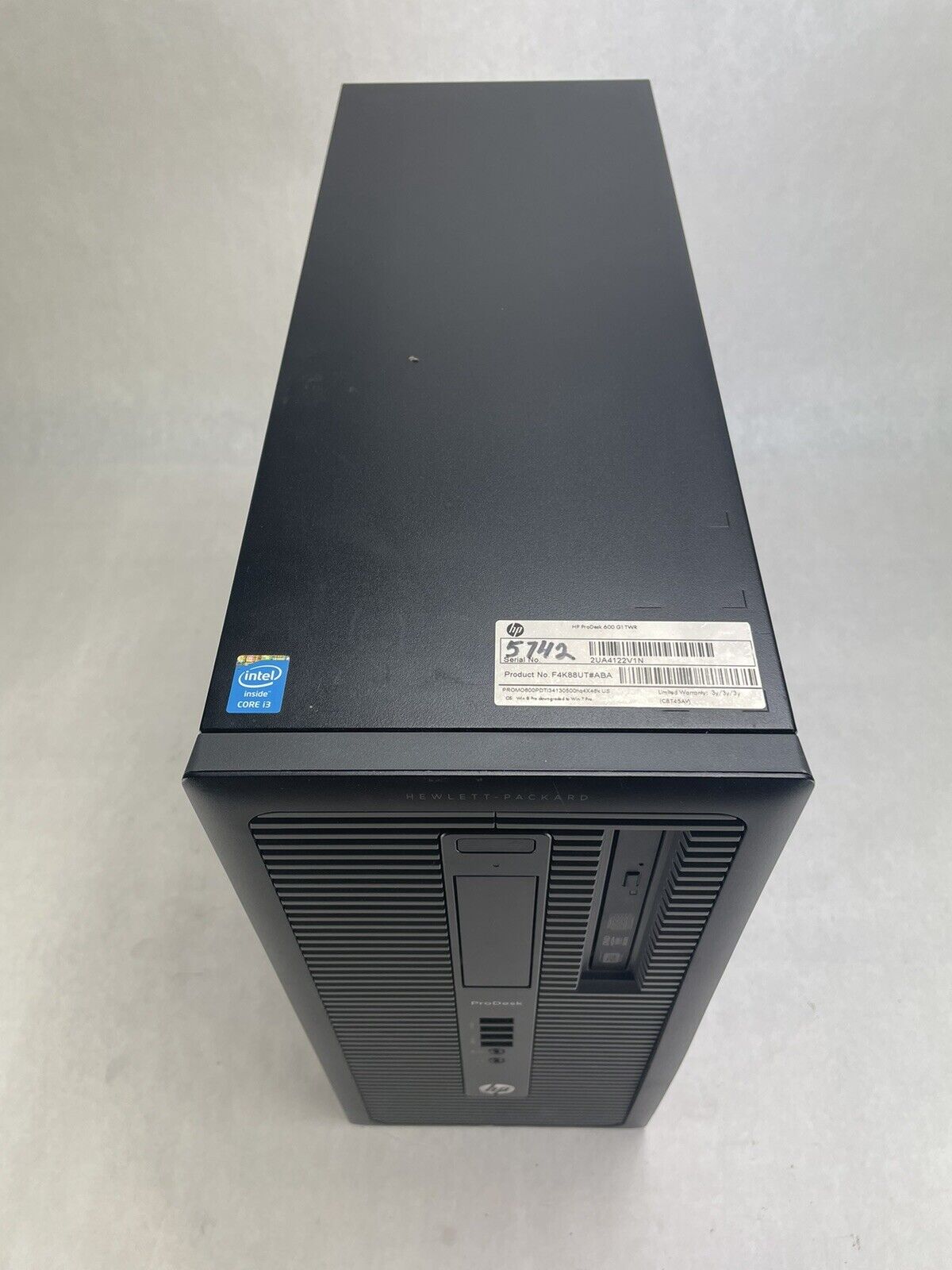 HP PRoDesk 600 G1 MT Intel Core i3-4130 3.4GHz 6GB RAM No HDD No OS