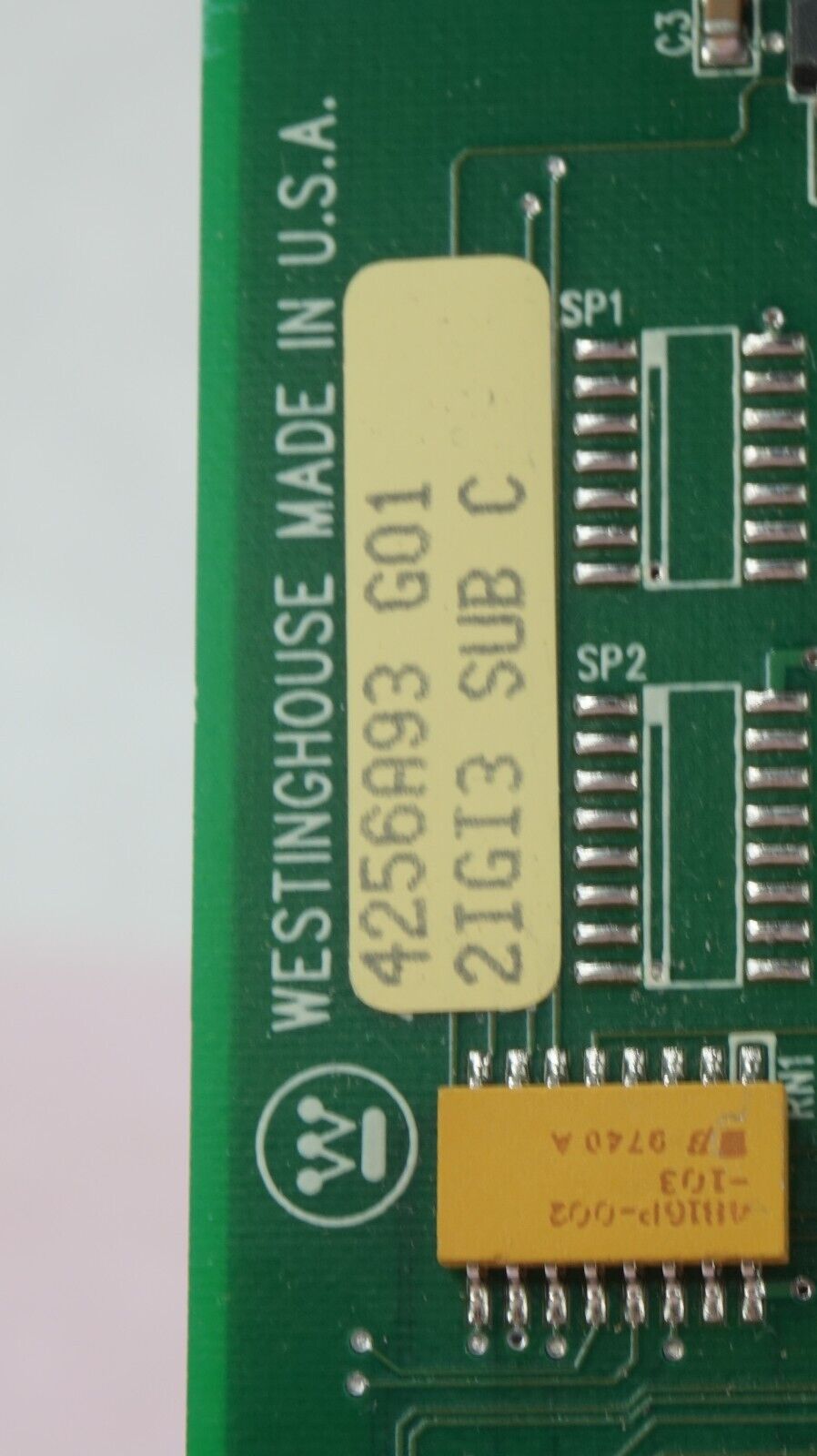 WESTINGHOUSE 4256A93A02 2IGI3 SUB C