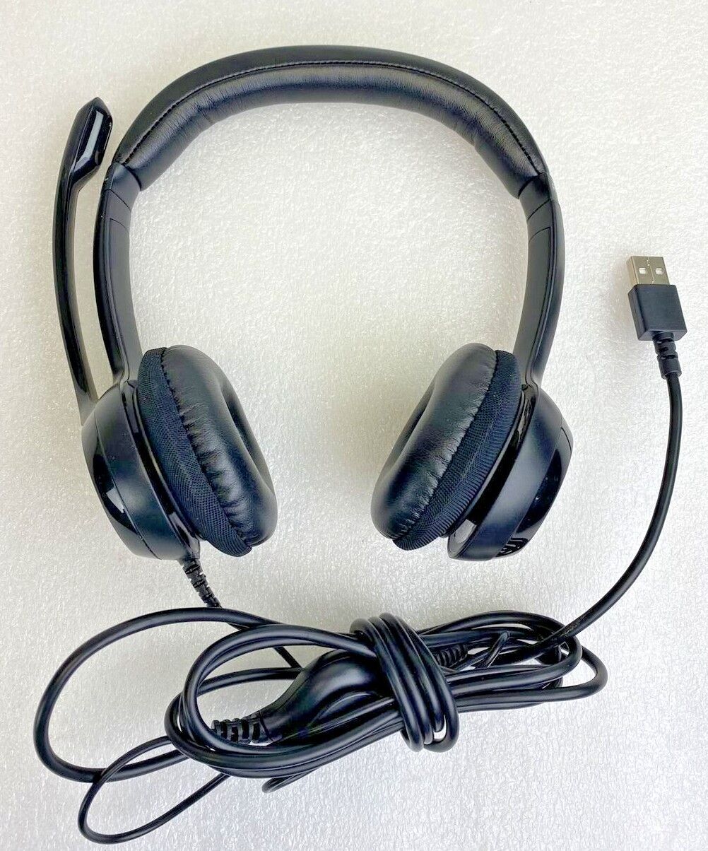 Logitech Wired USB Headset W/ Microphone and Volume Control (Lot of 2)