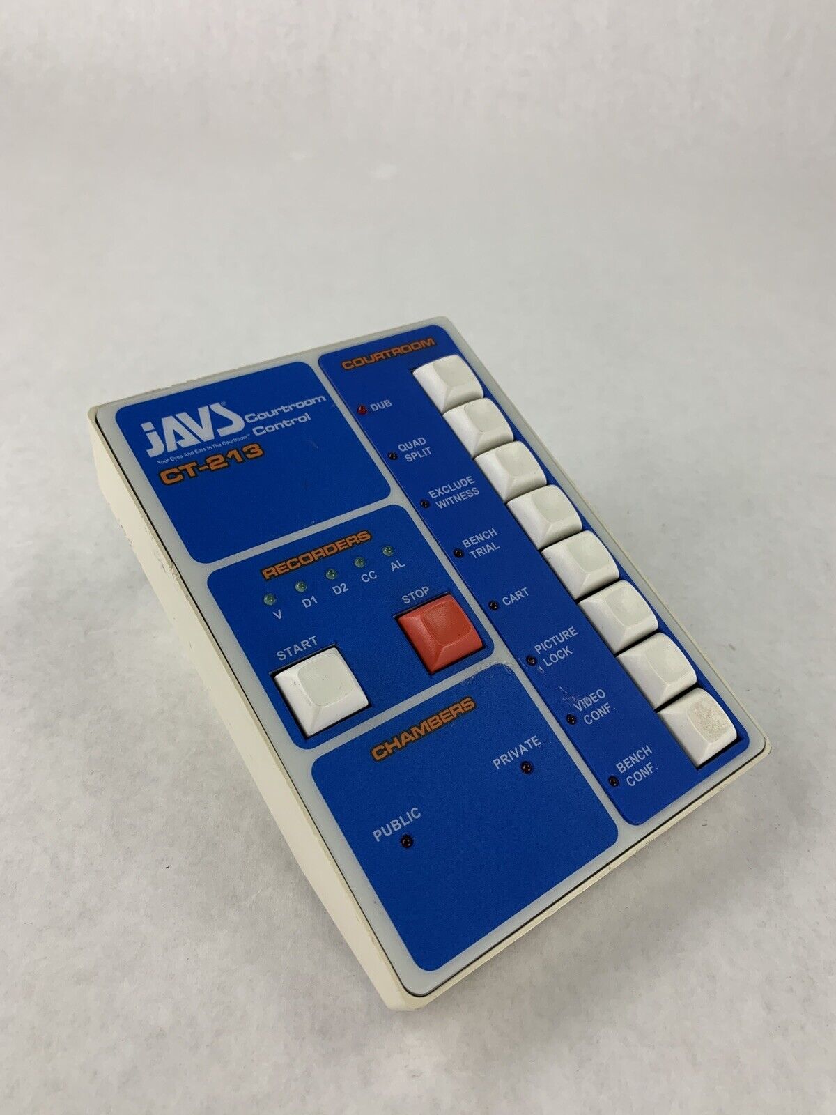 JAVS CT-213 Courtroom Control Audio Interface