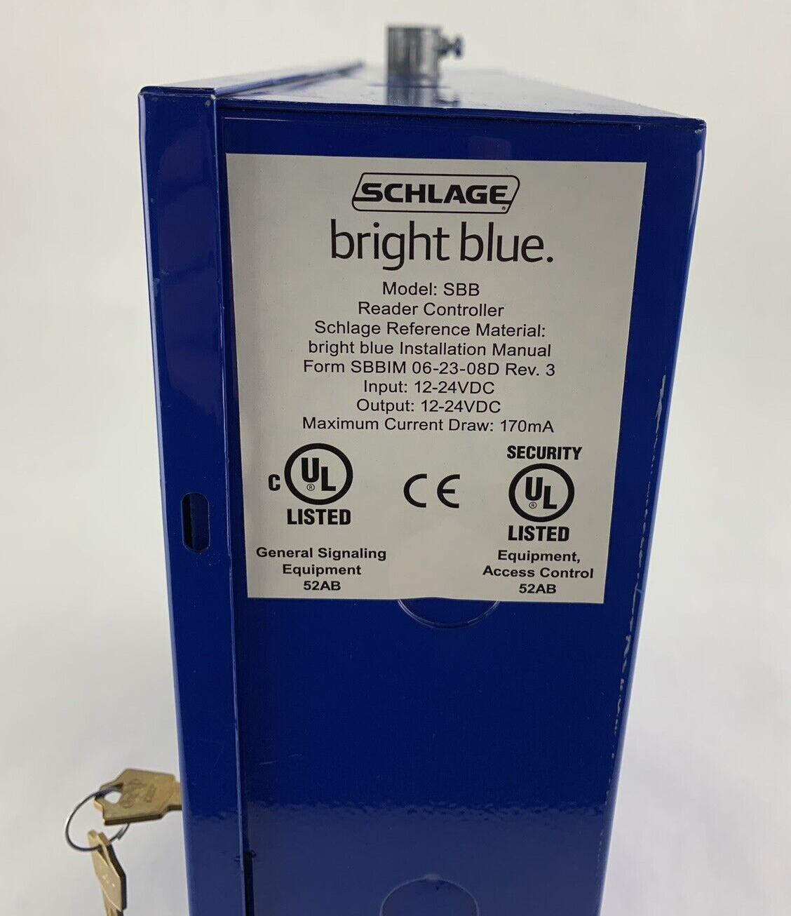 Schlage SBB Bright Blue Reader Interface Board 230-051-004 w/ Keys