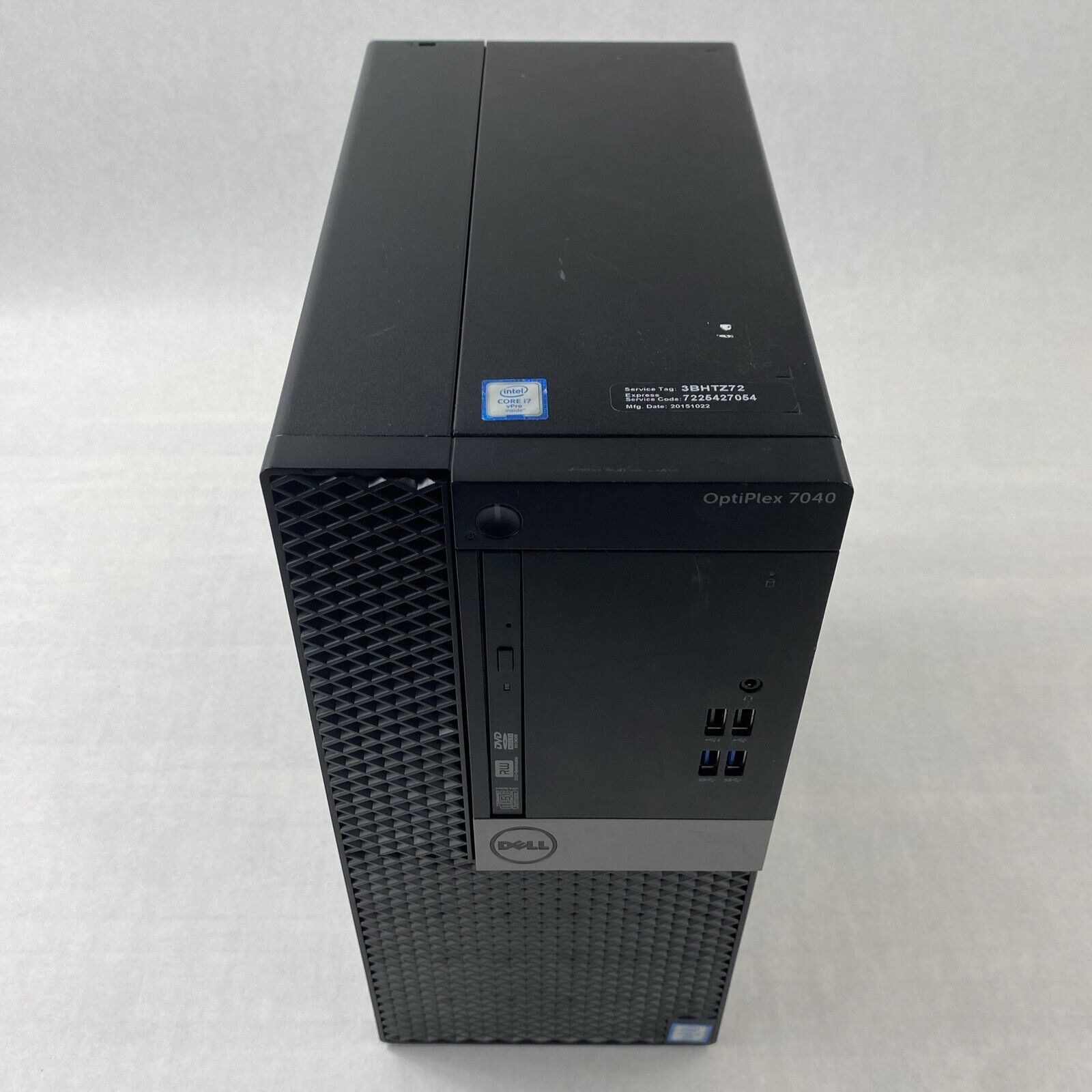 Dell OptiPlex 7040 MT Intel Core i7-6700 3.4GHz 16GB RAM No HDD No OS