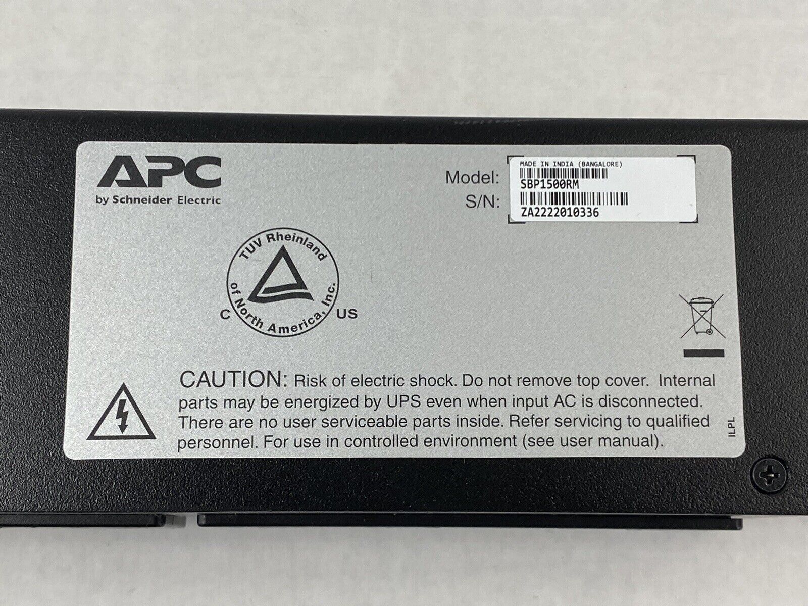 APC SBP1500RM Service Bypass PDU 120V 15AMP Tested