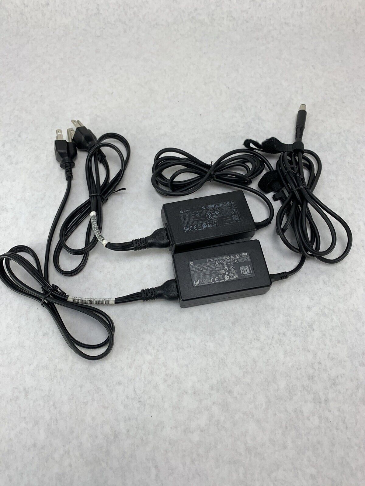 Lot 2 Genuine  HP 65W Laptop AC Adapter Charger TPN-LA16 L25298-001 710412-001