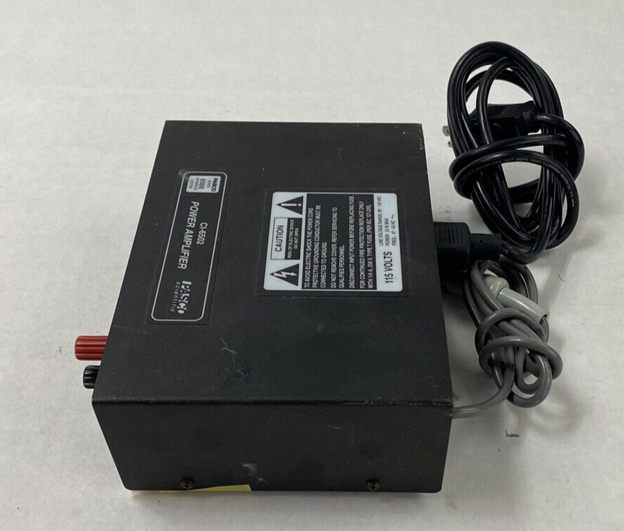 Pasco Scientific CI-6502 Power Amplifier with Power Cord Power Tested