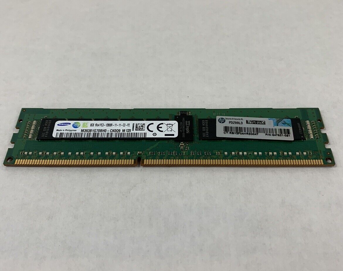 8GB Samsung 1Rx4 PC3-12800R-11-11-C2-P2 RAM (Lot of 5)