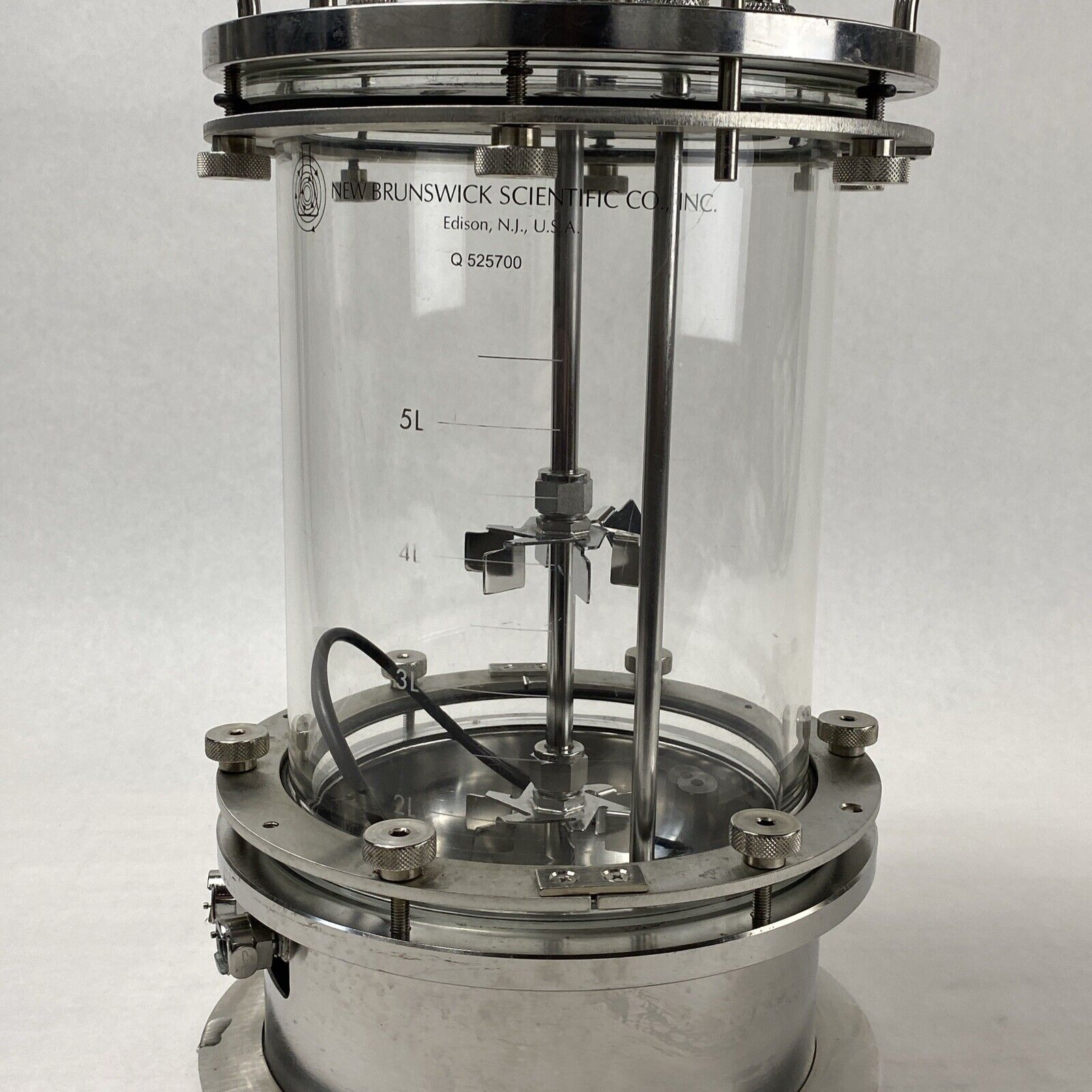 New Brunswick Scientific Q525700 5L Vessel Glass Bioreactor