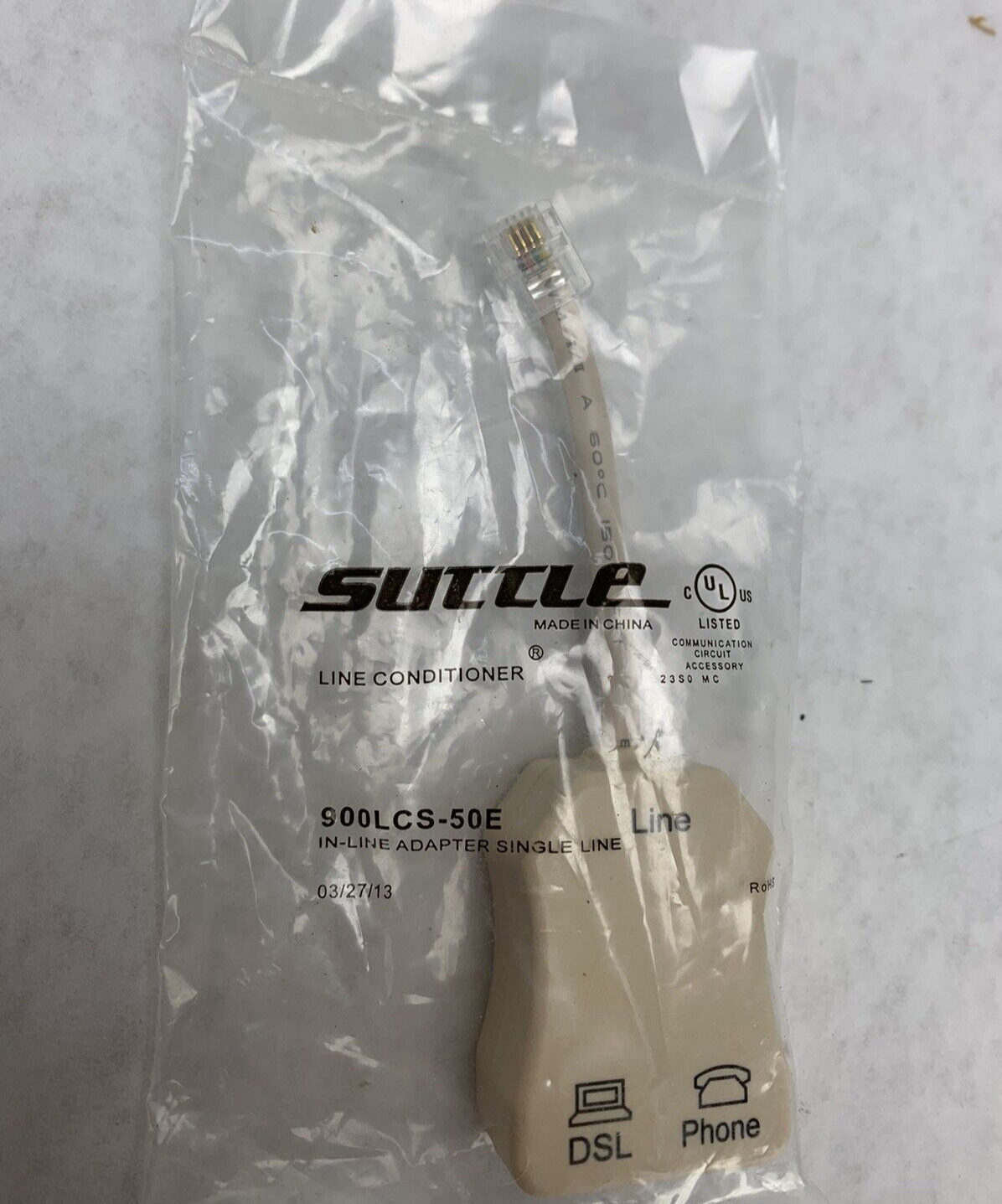 Lot of 3 Suttle 900LCS-50E In-Line Adapter Single Line