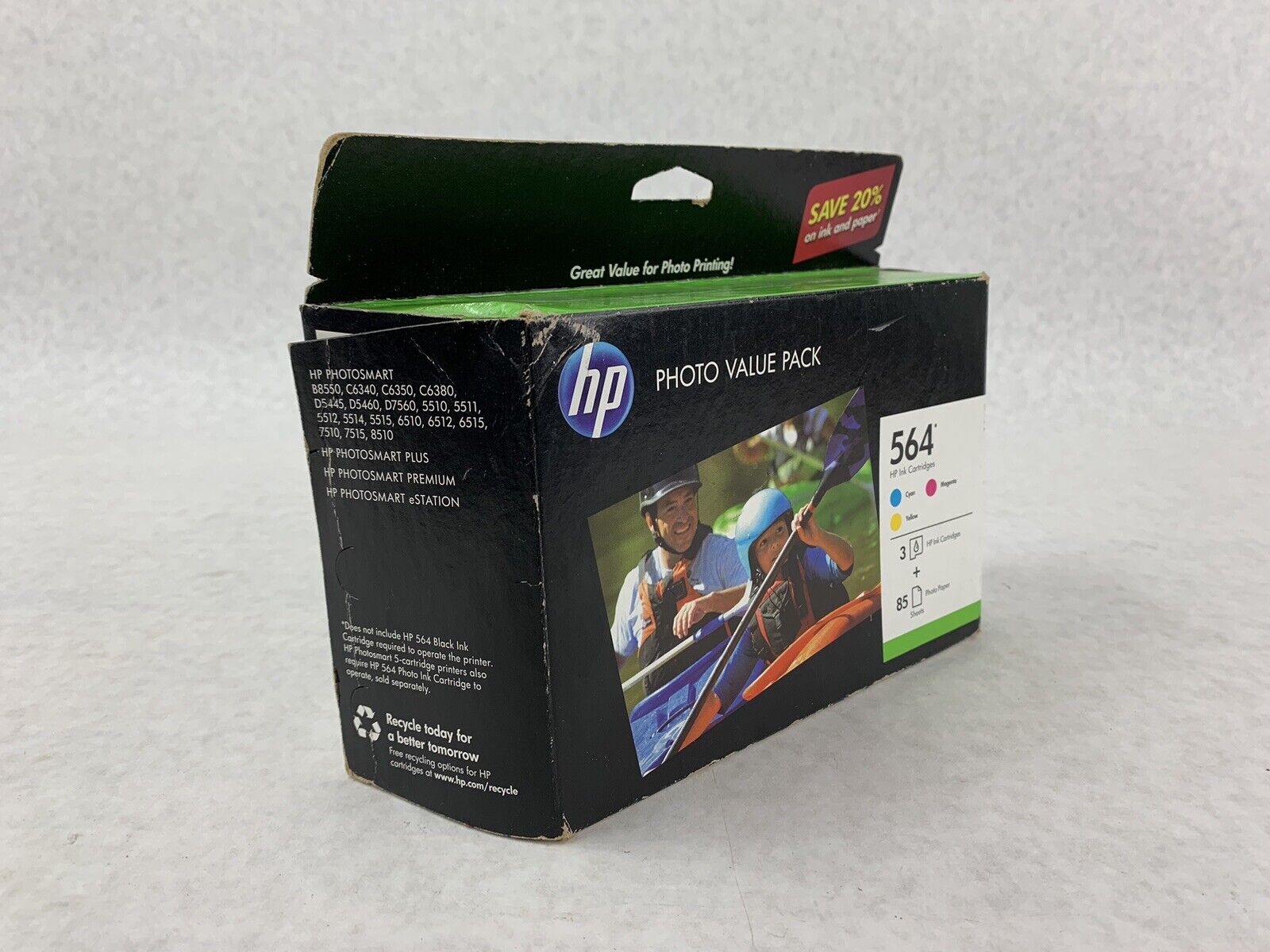 HP 564 Cyan Magenta Yellow Sealed Combo Pack Ink Cartridges Exp 2014