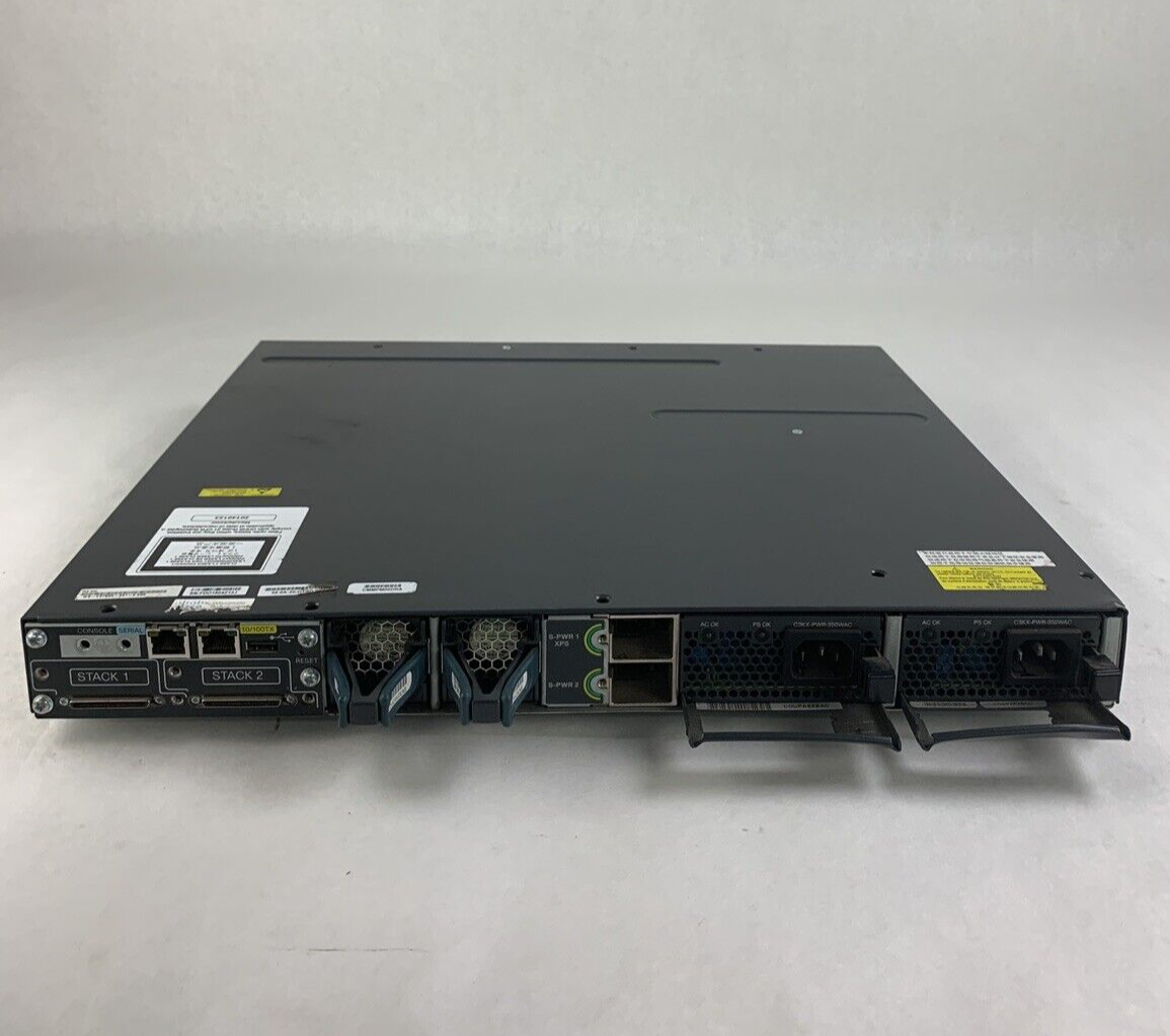 Cisco Catalyst X Series TNY-WS3750X-3560X J Network Managed Switch Tested