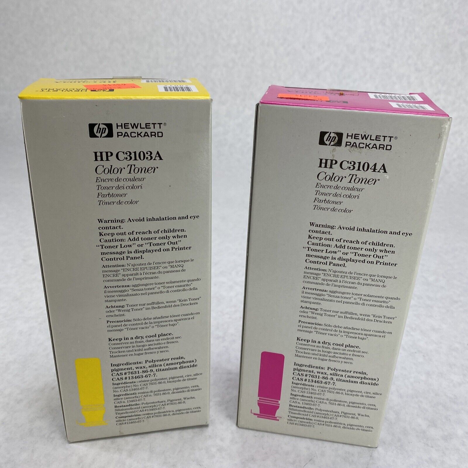 HP C3103A Yellow + C3104A Magenta Color Toner Cartridge LaserJet 5