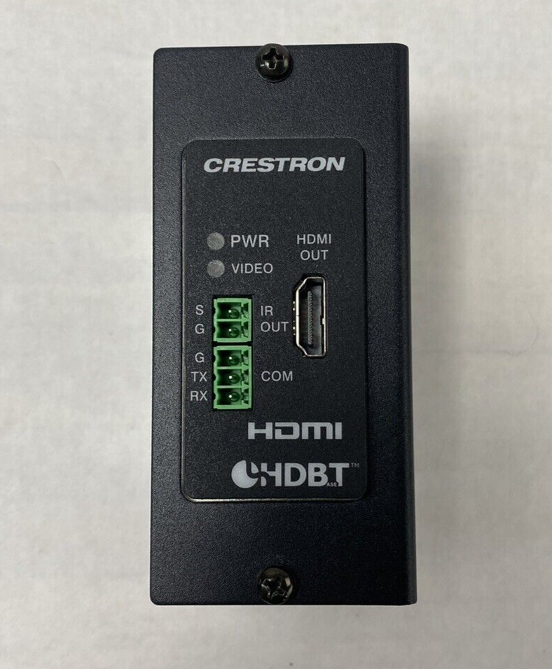 Crestron DM-RMC-4K-100-C-1G-B-T HDMI Wall Plate Power Tested No AC Adapter