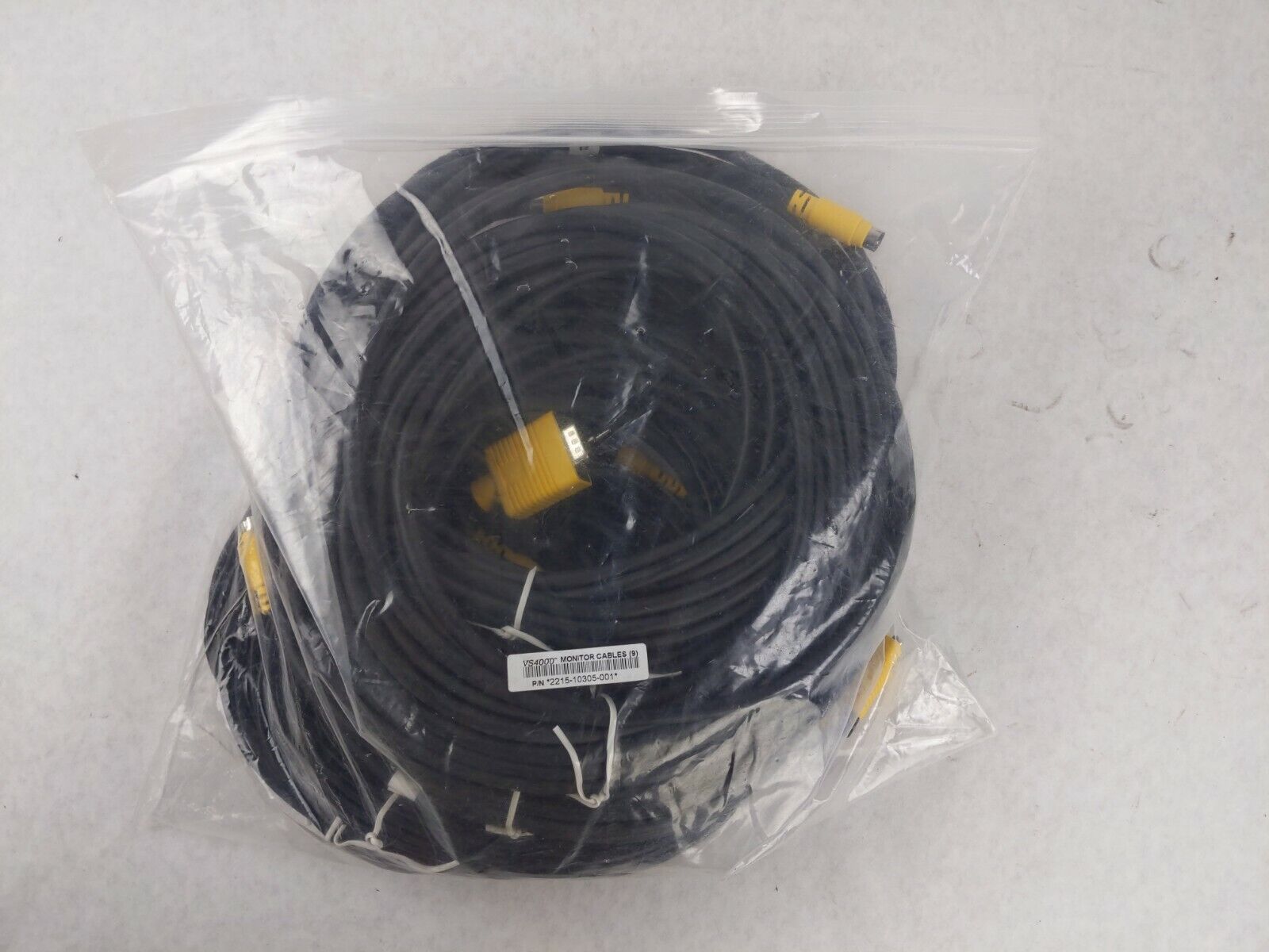 VS4000 Monitor Cables Lot of 9 2215-10305-001 1x VGA, 4x Composite, 4x S-Video