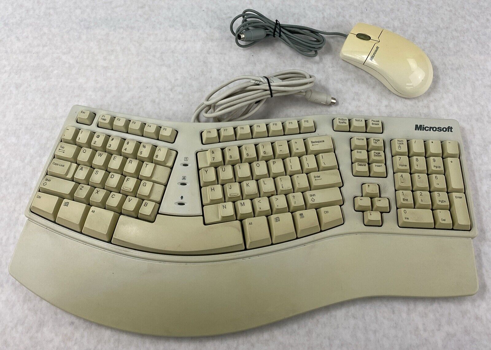 Microsoft X03-51763 Elite Natural PS/2 Wired Keyboard Intellimouse Bundle Tested