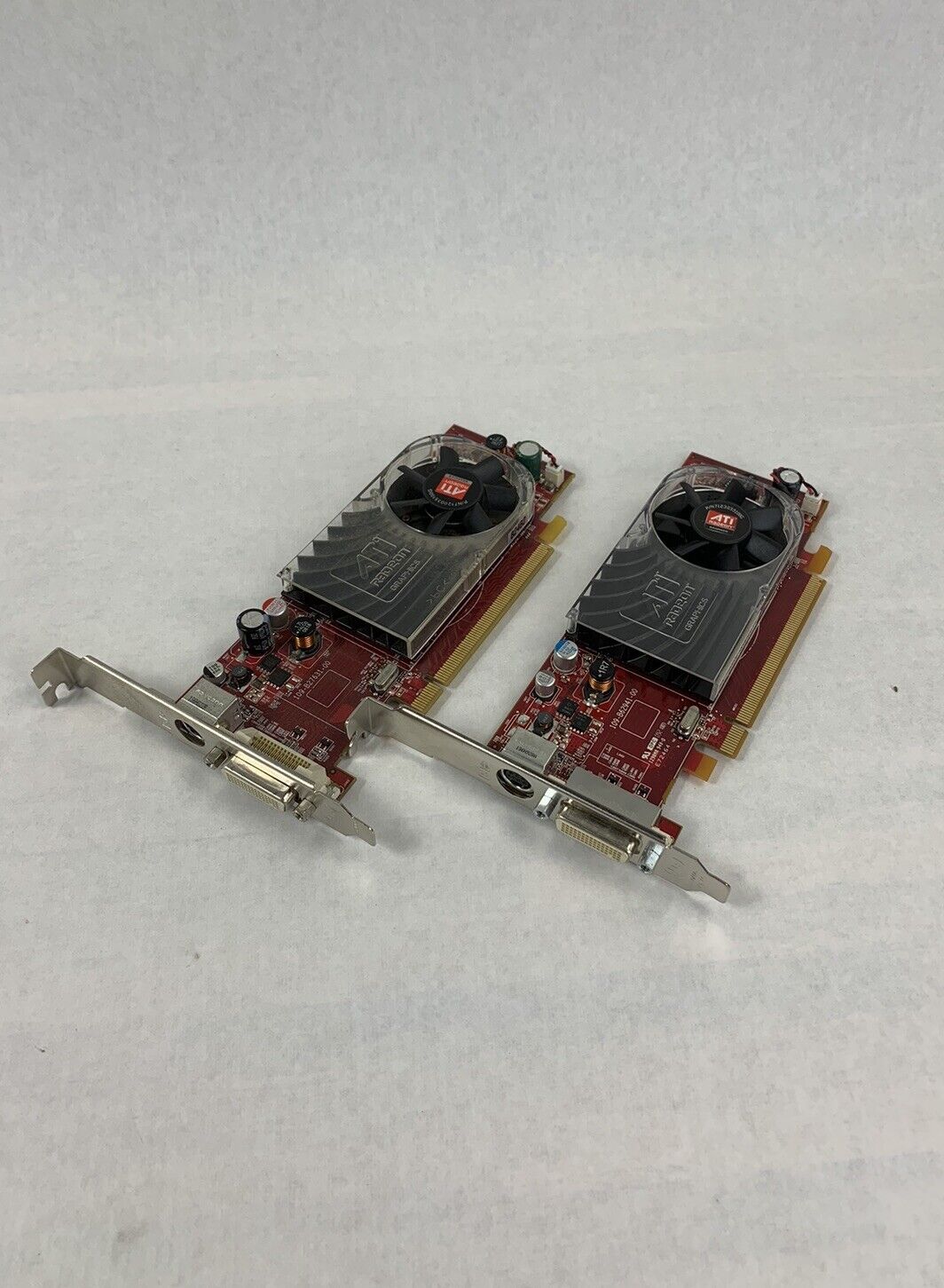 Dell 0CP309 ATi Radeon HD 2400XT PCI-E Graphics Card. Long Mount Bar (Lot of 2)