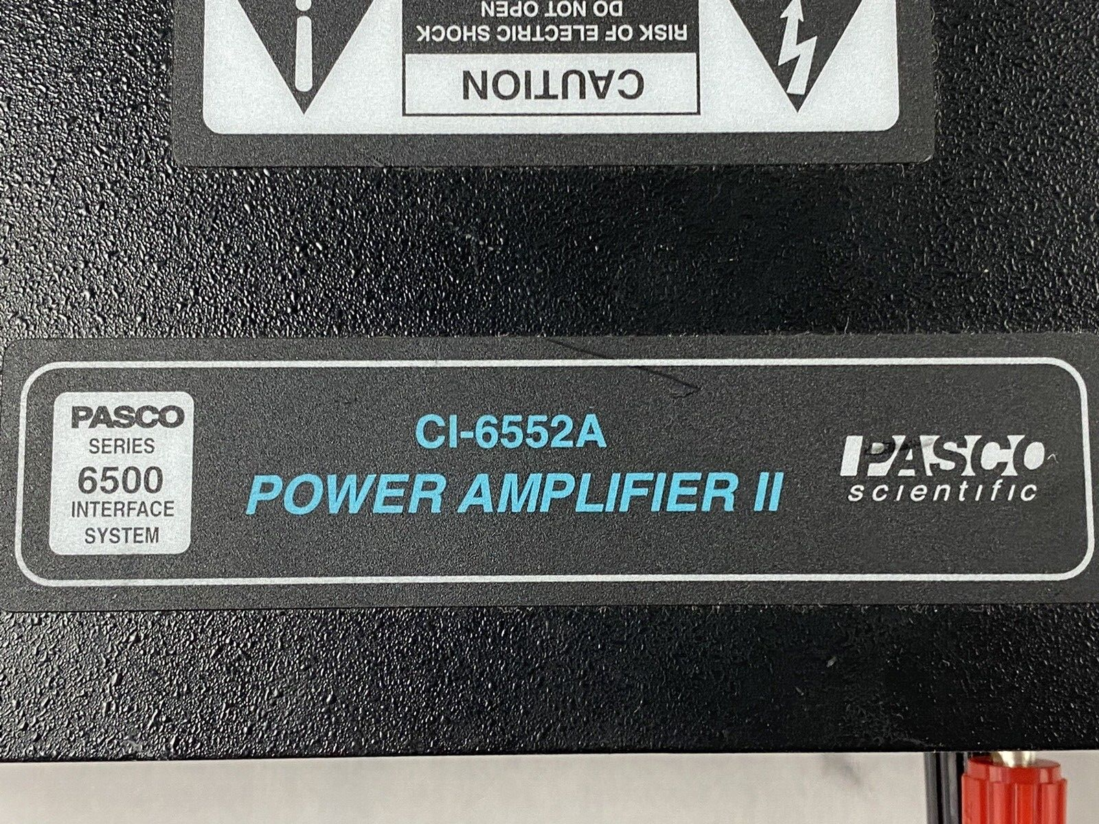 Pasco Scientific CI-6552A Power Amplifier II Power Tested No Power Cord