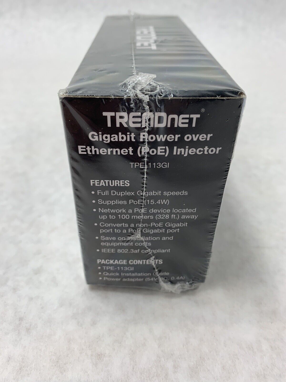 TRENDnet TPE-113GI Gigabit Power Over Ethernet PoE Injector