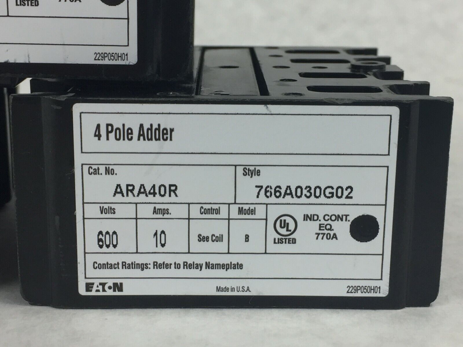 EATON 4 Pole 766A030G03 (Lot of 3)