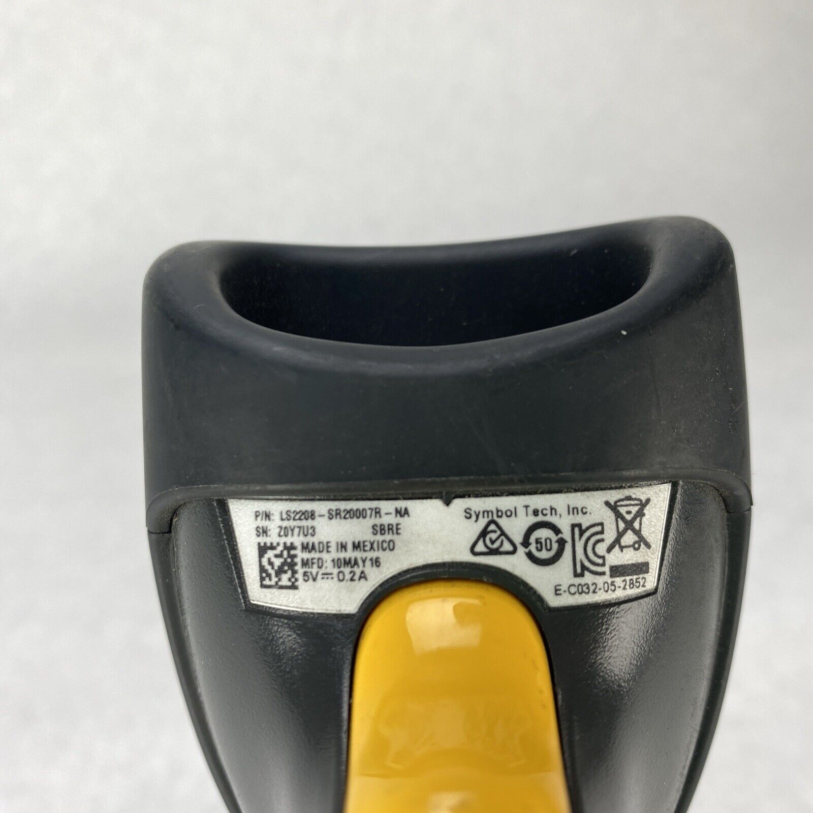 Symbol LS2208-SR20007R Hand Held USB Barcode Scanner TESTED