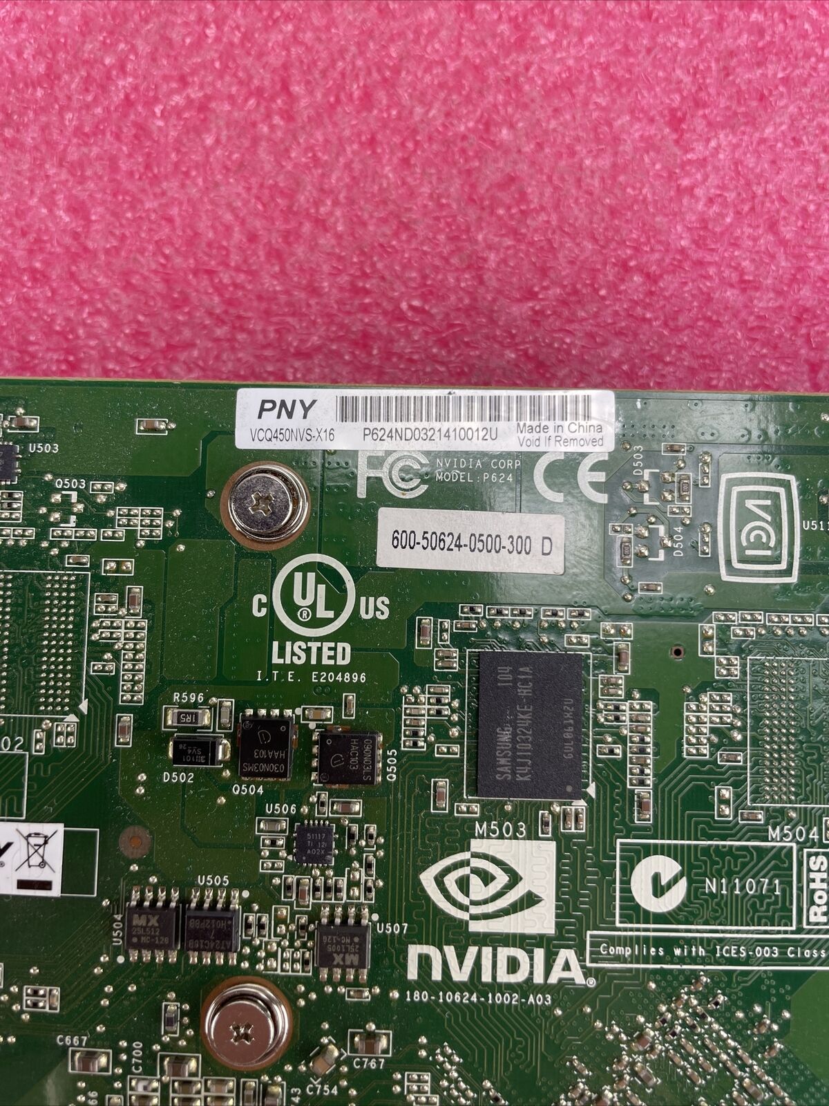 PNY NVIDIA Quadro NVS 450 VCQ450NVSX16 512MB GDDR3 SDRAM PCI Express 16