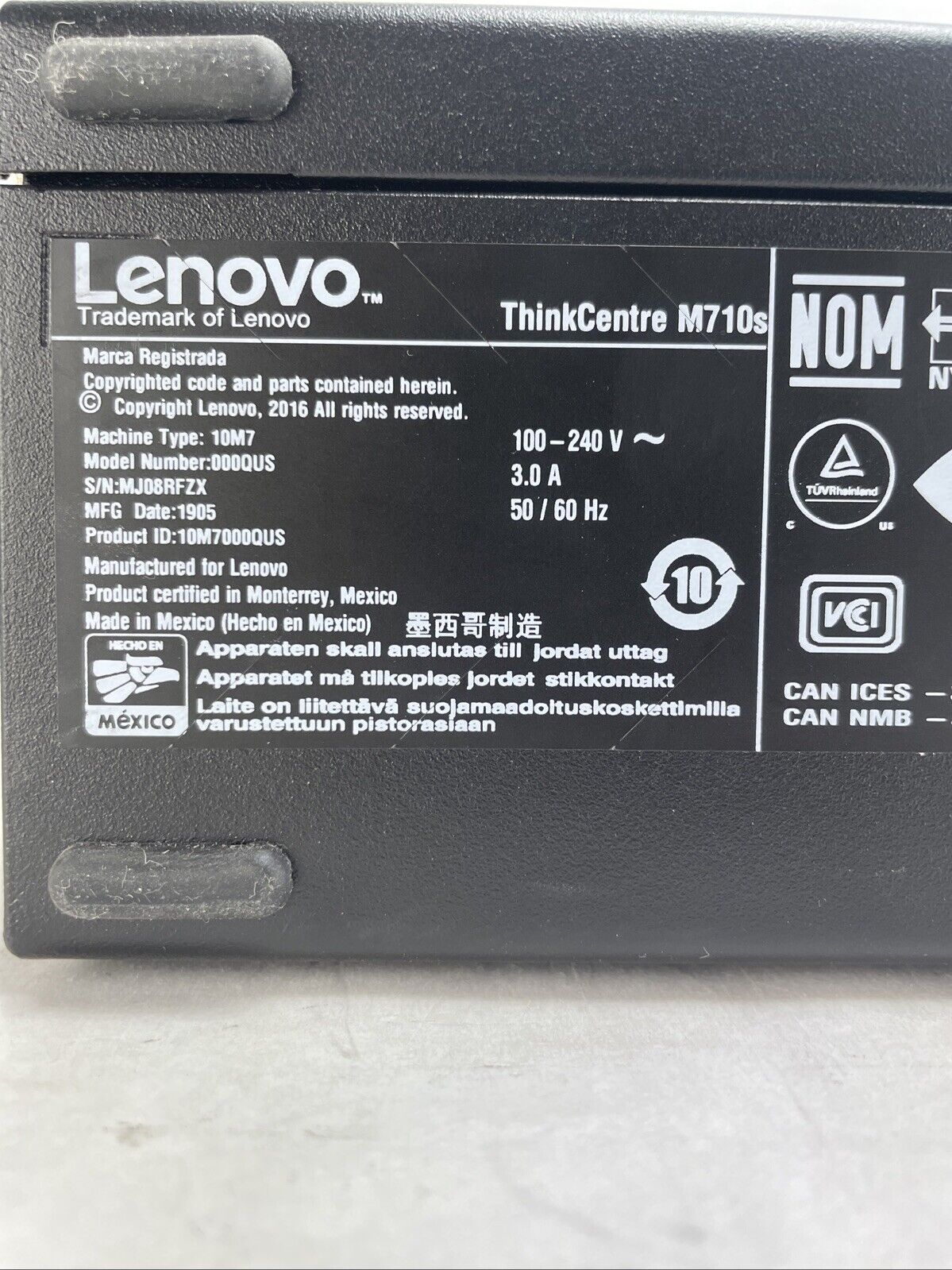 Lenovo ThinkCentre M710s SFF Intel Core i5-7400 3GHz 8GB RAM No HDD No OS