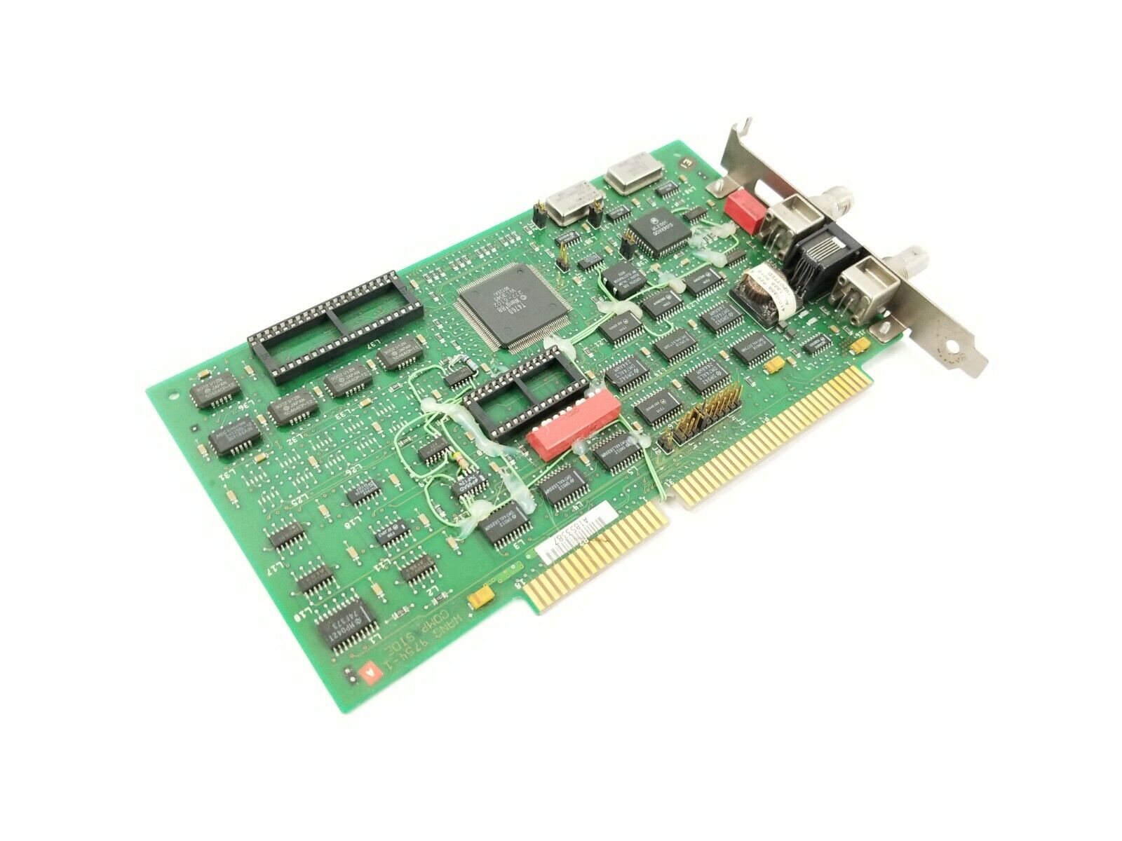 Wang Dual Coax Network Card 9754-1 16-bit ISA Card