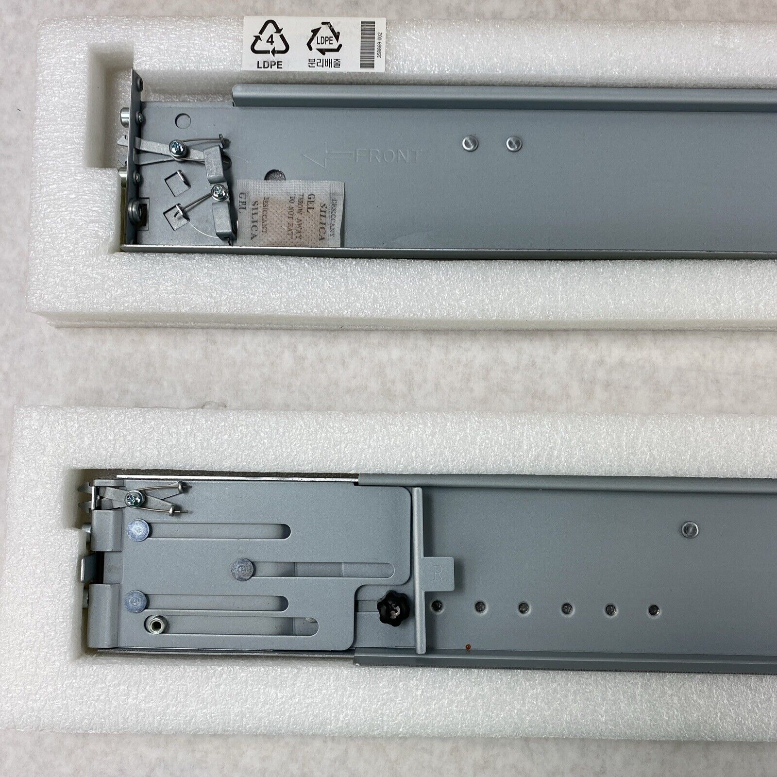 HP 356906-001 Assembly Universal XL 2U Snap In Rail Kit  Left + Right Set