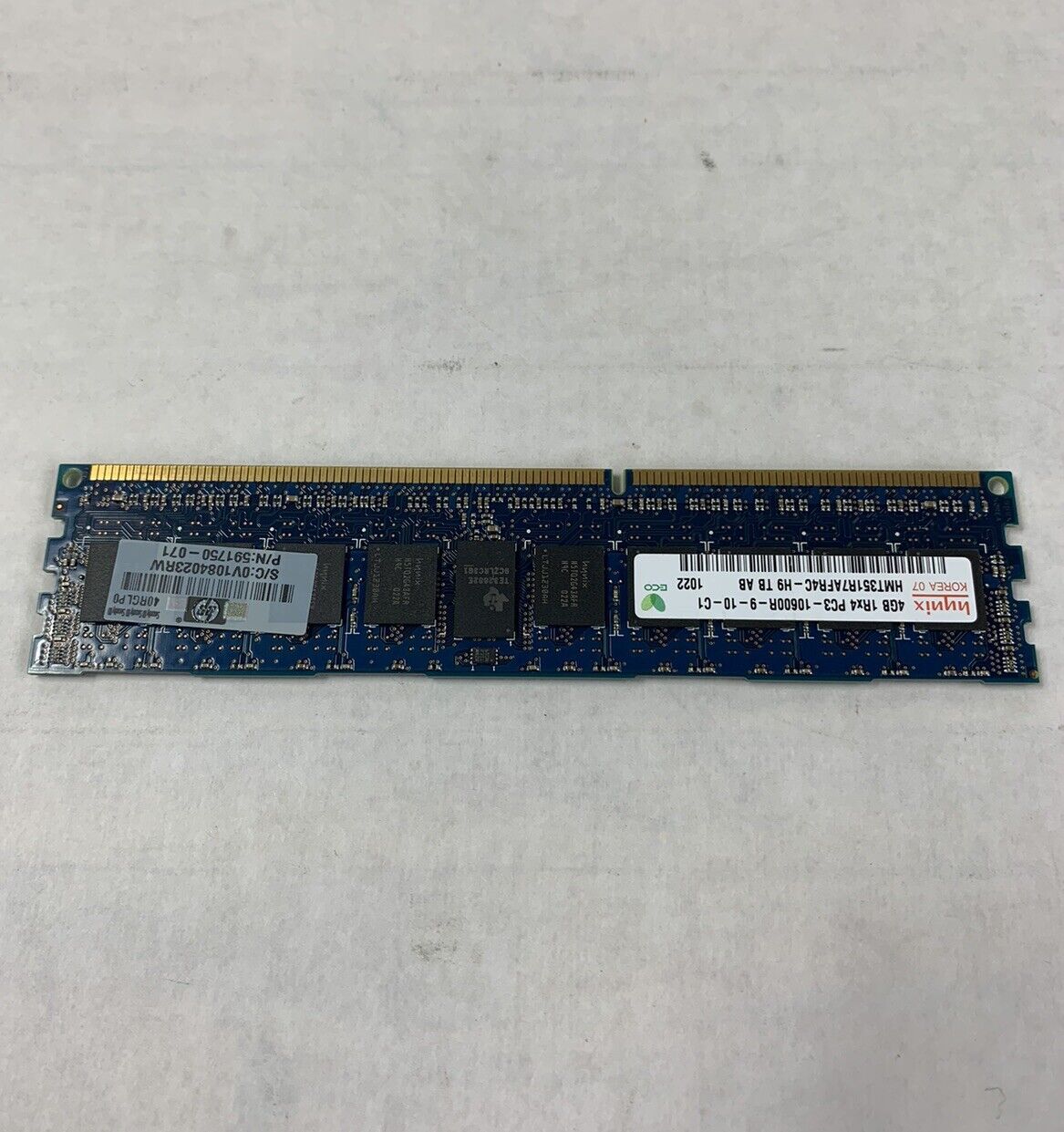 Hynix 24GB Kit 6x4GB 1Rx4 PC3-10600R-9-10-C1 HMT351R7AFR4C-H9 TB AB Server Ram