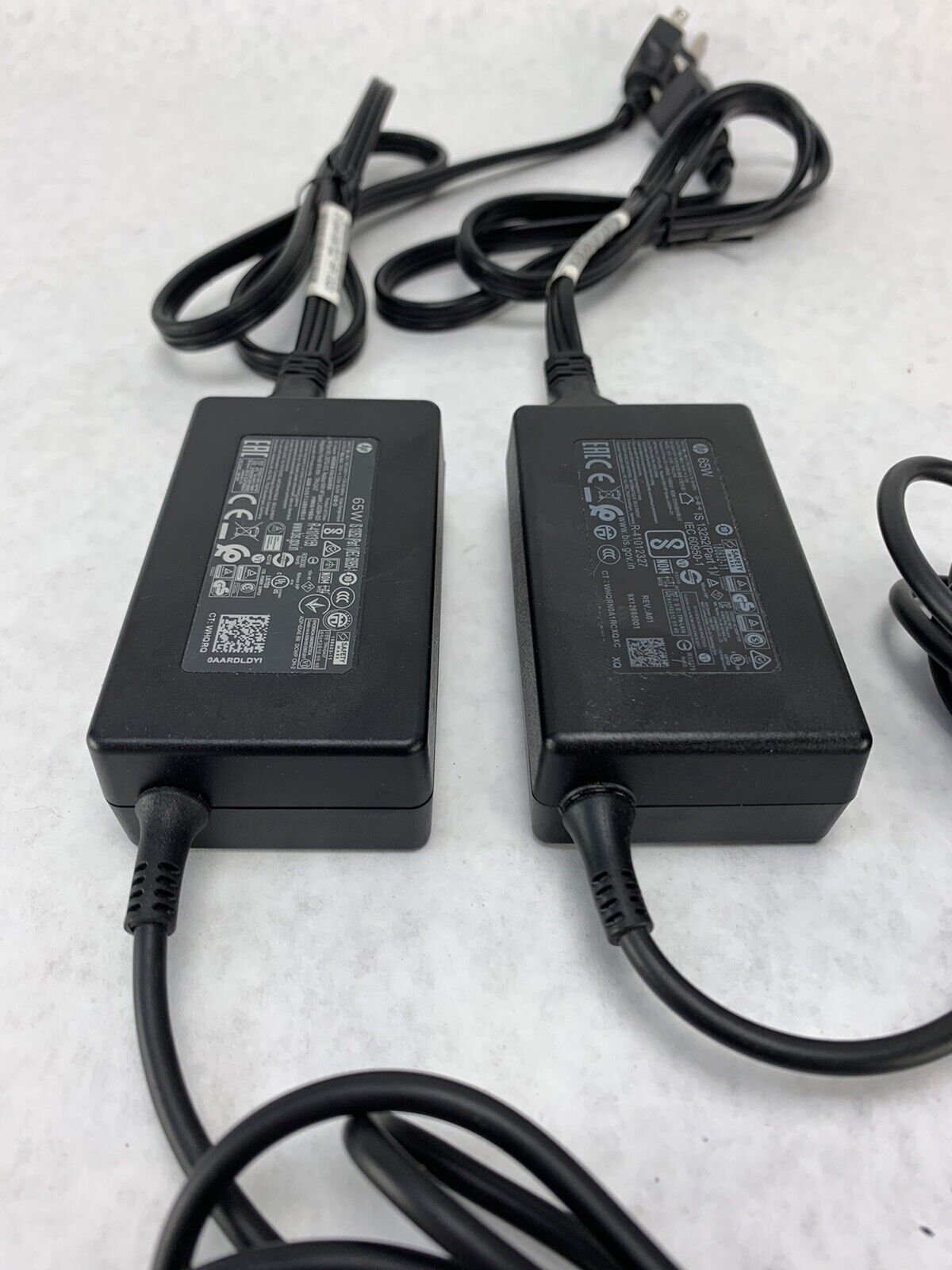 Lot 2 Genuine  HP 65W Laptop AC Adapter Charger TPN-LA16 L25298-001 710412-001